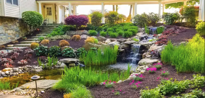 Staggered Landscape Design Plan